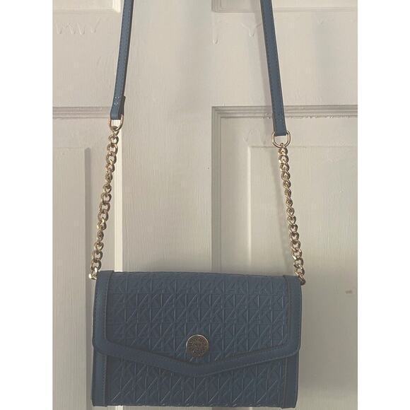 Anne‎ Klein crossbody Blue Purse New - Picture 1 of 6